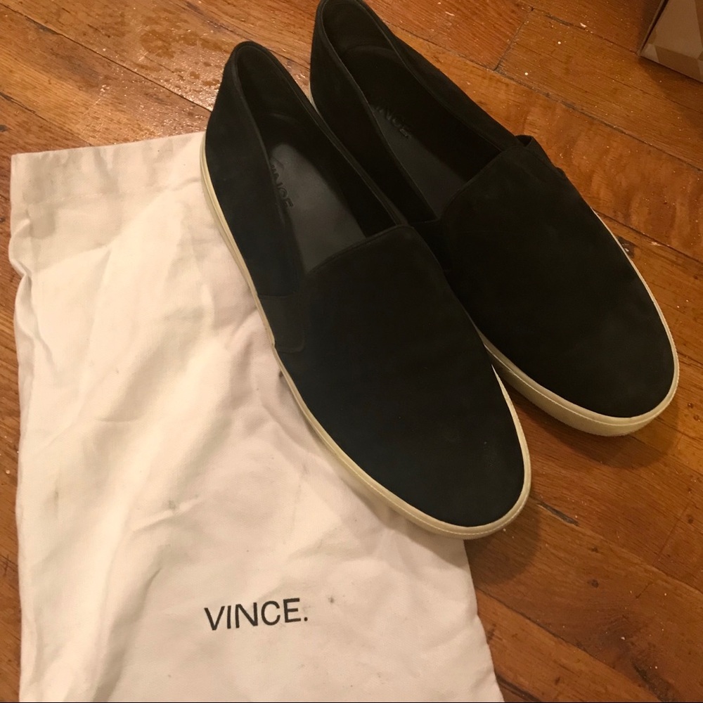 VINCE Suede Slip On Sneakers